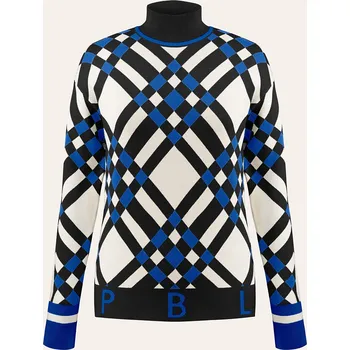 POIVRE BLANC W24-3553-JRGL KNIT PULLOVER CROSS ACID BLUE Velikost: 8 let / 128 cm