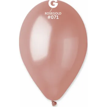 Balónek Balonek latexový 30 cm - metalický rosegold - 1 ks