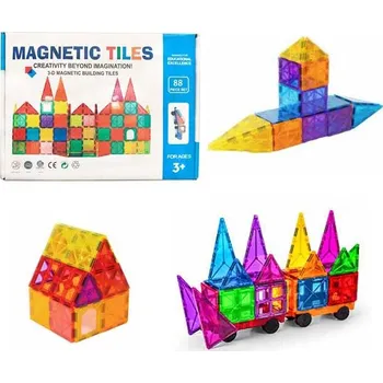 Magnetic Tiles magnetická stavebnice 88…