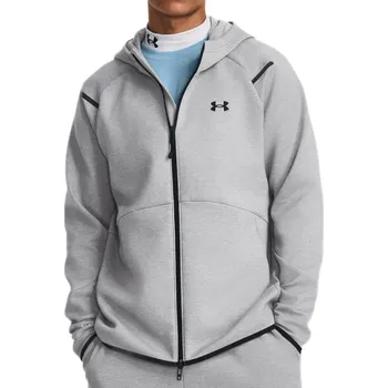 Pánská mikina Under Armour UA Unstoppable Flc FZ M - šedá L sportovní mikina