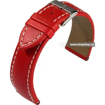 Řemínek na hodinky Řemínek k hodinkám BARINGTON Chronomaster červená (40) 24 mm