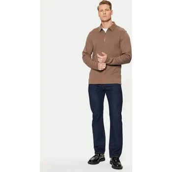 Pánská košile Selected Homme Polokošile 16095710 Hnědá Regular Fit S