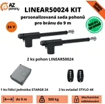 Linear50024Kit - personalizovaná sada pohonu dvoukřídlé brány do 9 m
