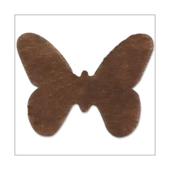 Jmenovka na stůl Vlizelínová přízdoba motýlek 10 cm - čokoládově hnědý 12 ks