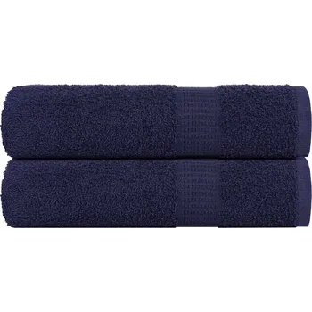 vidaXL Ručníky FROGN 2 ks tmavě modré 100x150 cm 360 g/m²