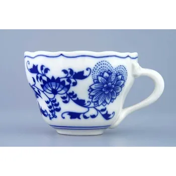 Cibulák šálek vysoký A/2, 0,17 l originální cibulákový porcelán Dubí, cibulový vzor,
