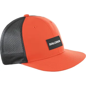 Kšiltovka Salomon Trucker Flat Cap LC2384800 - cherry tomato/deep black M/L