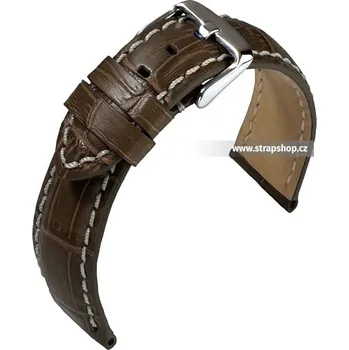 Řemínek na hodinky Řemínek k hodinkám EULIT Guinea Chrono hnědá (27) 24 mm