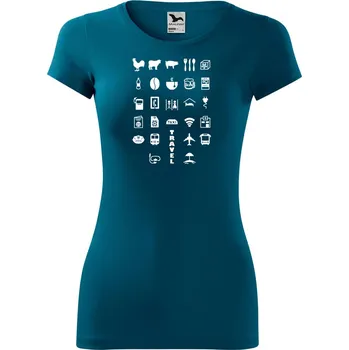 Dámské oblečení DOBRÝ TRIKO Dámské tričko Travel Velikost: 2XL, Barva: Petrolejová