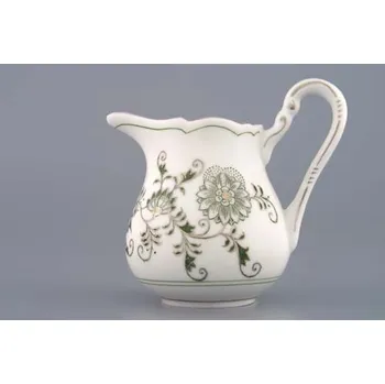 ZELENÝ Cibulák s platinou Mlékovka vysoká 0,16 Originál Český porcelán Dubí