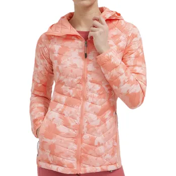 Dámská vesta Columbia Powder Pass™ Hooded Jacket W 1773211879 - coral reef typhoon blooms/coral reef M
