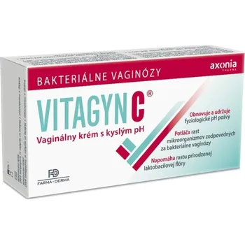 Intimní hygienický prostředek AXONIA Pharma Vitagyn C vaginální krém s kyselým pH 30 g