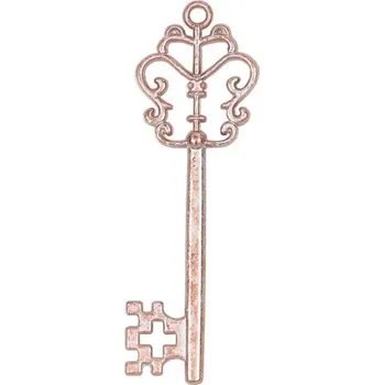 Party dekorace Přívěsek vintage klíček ornament - měděný - 1 ks