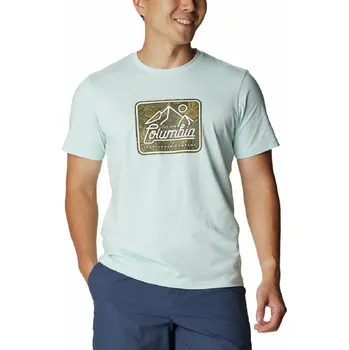Pánské tričko Columbia Rapid Ridge™ Graphic Tee M 1888813329 - icy morn scenic script graphic S