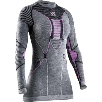 X-Bionic Merino Shirt LG SL W CL-WT06W23W-B343 - black/grey/magnolia M