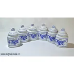 Cibulák Souprava 6 kořenek - rozšířená řada, originální cibulákový porcelán Dubí , cibulový vzor,
