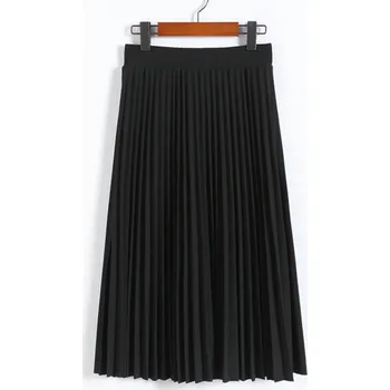 Dámská sukně Plisovaná midi sukně Barva: Černá, Velikost: ONE SIZE