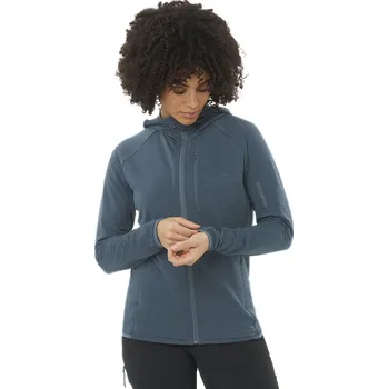 Dámská mikina Salomon Essential Lightwarm FZ HD W LC2278200 - midnight/navy XL