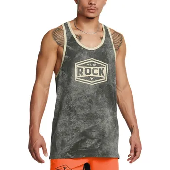 Pánské tílko Under Armour Project Rock Racer Tank Tools M 1386915-709 - green M