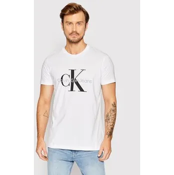 Oblečení a móda Calvin Klein Jeans T-Shirt J30J320935 Bílá Slim Fit M