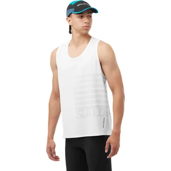 Pánské tílko Sense Aero Singlet GFX M LC2189200 - white peacock blue S