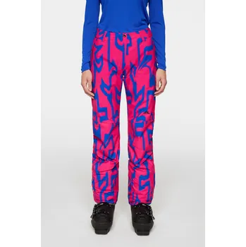 Snowboardové kalhoty J. LINDEBERG PAULINE PANT PRINTED WOMAN GLITCH BRIDGE PINK Velikost: S