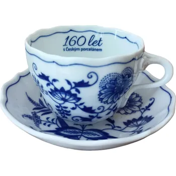 cibulák šálek a podšálek 0,20 l 160 let porcelánu v Dubí
