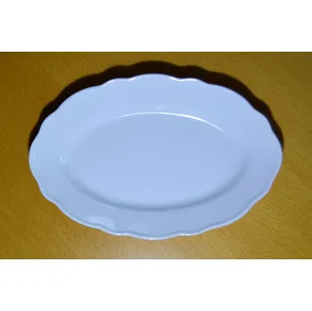mísa oválná 20 cm bílý český porcelán Dubí