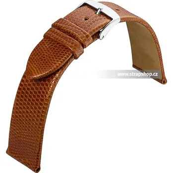 Řemínek na hodinky Řemínek k hodinkám BARINGTON Lizard zlatohnědá (23) 20 mm pánský