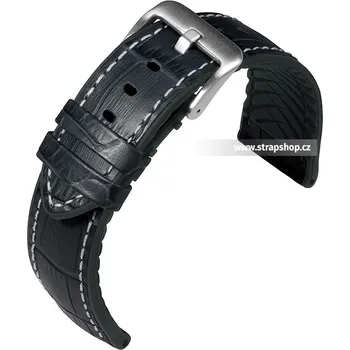 Řemínek na hodinky Řemínek k hodinkám EUTec Belize černá (10) 20 mm