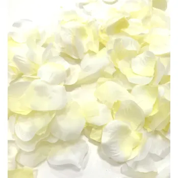 Ozdoba do vlasů Plátky růží - krémovožluté - 400 ks