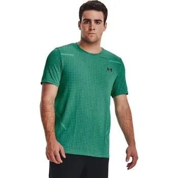 Pánské tričko Under Armour Seamless Grid SS M 1376921-508 - green L