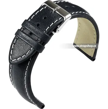 Řemínek na hodinky Řemínek k hodinkám BARINGTON Chronomaster černá (10) 24 mm
