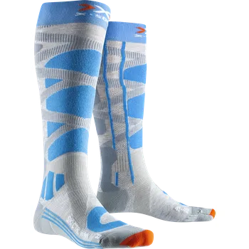 Dámské ponožky X-Bionic X-SOCKS® Ski Control 4.0 W XS-SSKCW19W-G160 - grey melange/turquoise 35/36