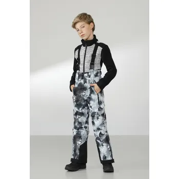 Dětské termoprádlo POIVRE BLANC W22-0922-JRBY/C SKI BIB PANTS CLOUDY BLACK Velikost: 10 let / 140 cm
