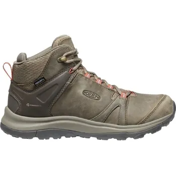 Dámská treková obuv Keen TERRADORA II LEATHER MID WATERPROOF W 1023728KEN - brindle redwood 41