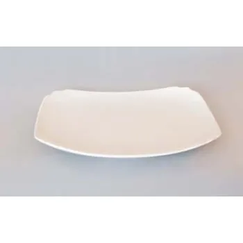 Sada nádobí Talíř porcelán bílý hranatý 21 cm Český porcelán Dubí