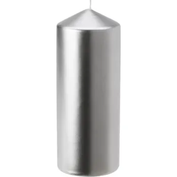 Svíčka LIMA svíčka válcová 5x10 cm - stříbrná