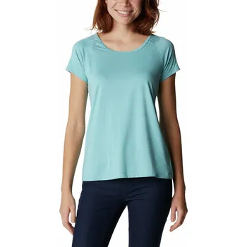 Dámské tričko Columbia Peak To Point™ II SS Tee W 1885463363 - sea wave/heather XS