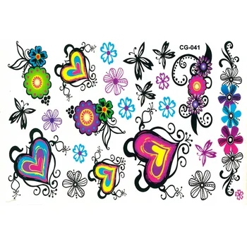 Odstranitelné tetování Smyvatelné tetování pro děti - SRDCE CG041