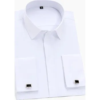 Pánská košile Elegantní pánská košile Standard-fit dlouhý rukáv Barva: Bílá, Velikost: 43