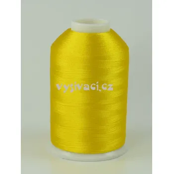 Nit vyšívací nitě žlutá ROYAL C010 návin 5000 metrů viskóza návin: 1 kón návin 5000m