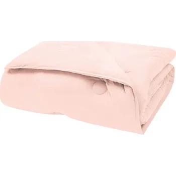 přikrývka Přikrývka Lupa Soft, z česané bavlny, světle růžová, 300 gr/m², 200x220 cm