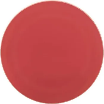 Talíř TALÍŘKY OPAKOVANĚ POUŽITELNÉ ČERVENÉ PLASTOVÉ 25 CM