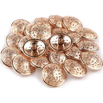 Knoflík Kovový knoflík filigrán velikost 40"