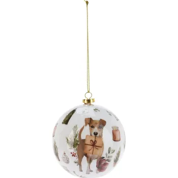 Vánoční dekorace H&L Vánoční ozdoba ø 8 cm Pes, mix barev