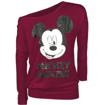 Dámské tričko Tričko s dlouhým rukávem Disney z Mickey & Minnie Mouse - Twinkle - Ženy - červená