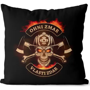 Dekorativní polštářek Polštář 40 x 40 cm - Ohni zmar