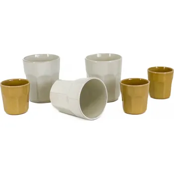 Clay - II.jakost Pohár Everest 280 /100 ml, sada 6 ks, béžová, II.jakost