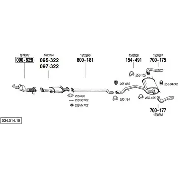 Filtr pevných částic filtr pevných čás. výroba BM Bosal 97-322A